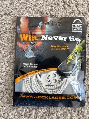 Lock Laces No-Tie Shoelaces - White